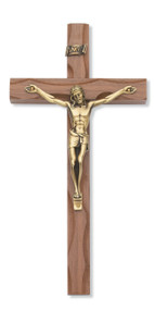10" WALNUT CARVED CRUCIFIX 79-42481