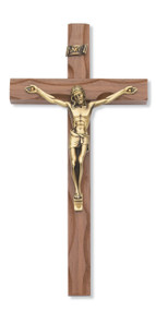 10" WALNUT CARVED CRUCIFIX 80-38