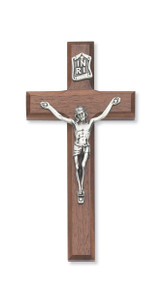 10" BEVELED WALNUT CRUCIFIX 79-71