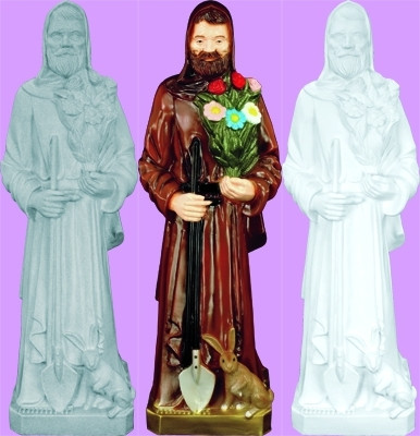 ST. FIACRE OUTDOOR STATUE 24"