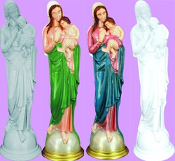 MADONNA & CHILD OUTDOOR STATUE 24"