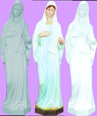 QUEEN OF PEACE - LADY OF MEDJUGORIE OUTDOOR STATUE 24" 