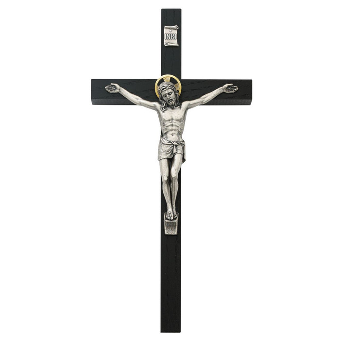 8" Wood Wall Crucifix