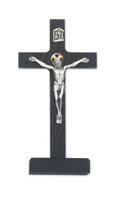 8" BLACK STAINED STANDING CRUCIFIX 80-62