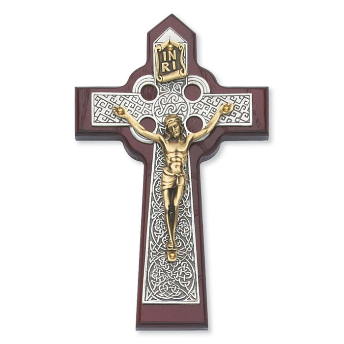 5¾" Cherry Celtic Crucifix