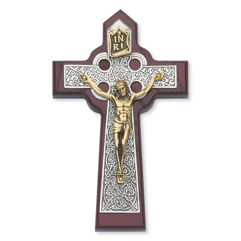 5¾" Cherry Celtic Crucifix