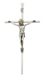 Metal Wall Crucifix with Gold Halo