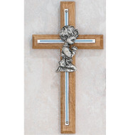 7" OAK SILVER/BLUE OVERLAY PRAYING BOY 73-06