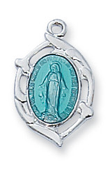 BLUE MIRACULOUS MEDAL L982B