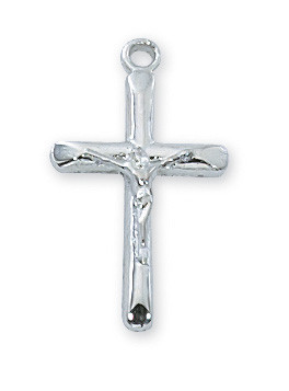 Tapered Edge Crucifix Pendant