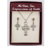 CELTIC PENDANT & EARRING SET