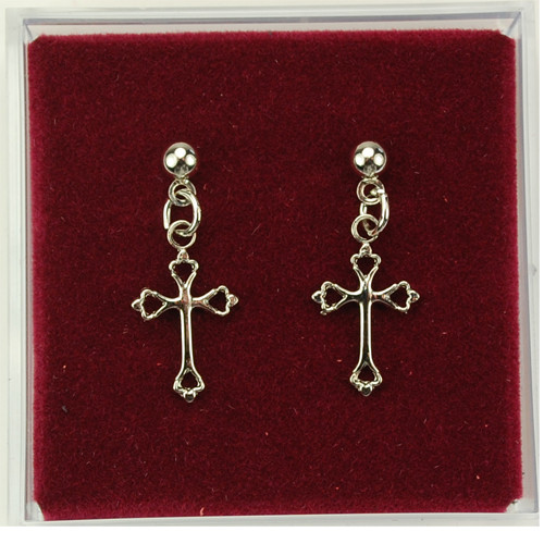 Traditional Cross Earrings