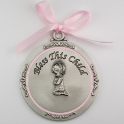 under $20 - GIRL CRIB MEDAL PW-12-P