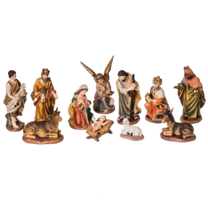 Vintage Nativity Set 6"