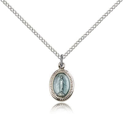 Miraculous Medal Sterling Silver 0700B-bliss