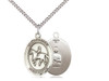Sterling Silver St. Kateri Equestrian Medal