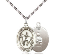 Sterling Silver St. Kateri Equestrian Medal
