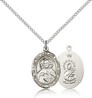 Scapular Medal Sterling Silver 8098-bliss