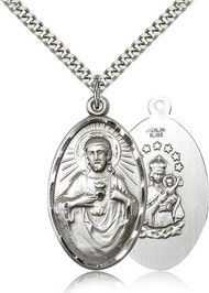 Scapular Medal Sterling Silver 1654-bliss