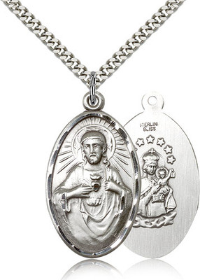 Scapular Medal Sterling Silver 1654-bliss