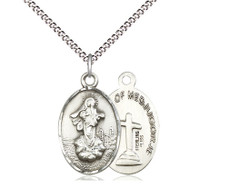 Sterling Silver Our Lady of Medjugorje Medal