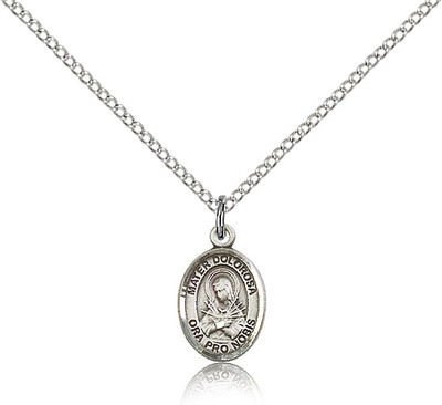 Our Lady of Seven Sorrows Sterling Silver Medal 9290-bliss