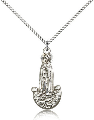 Our Lady of Fatima Sterling Silver Medal 5931-bliss