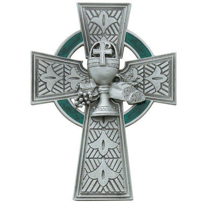 Pewter Celtic Communion Cross - mcvan