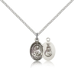 Petite Sterling Silver Our Lady of Mount Carmel Medal