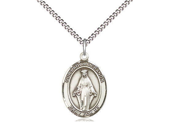Sterling Silver Our Lady of Lebanon Medal