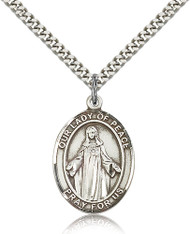 Our Lady of Peace Sterling Silver Medal 7245-bliss