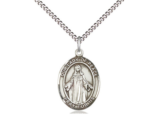 Sterling Silver Our Lady of Peace Medal