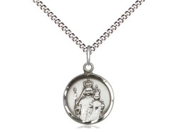 Sterling Silver Our Lady of Consolation Round Medal