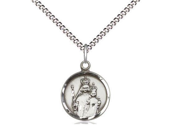 Sterling Silver Our Lady of Consolation Round Medal