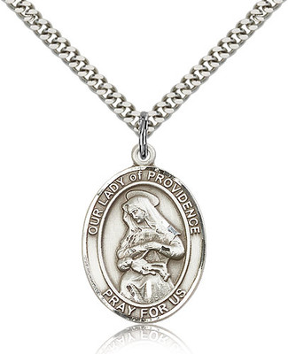 Our Lady of Providence Sterling Silver Medal 7087-bliss