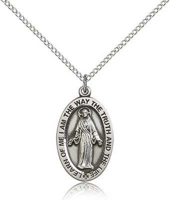 Scapular Sterling Silver Medal 4123S-bliss