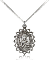 Our Lady of Perpetual Help Sterling Silver Medal 1619H-bliss