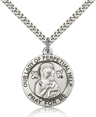 Our Lady of Perpetual Help Sterling Silver Medal 4077-bliss