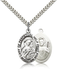 Our Lady of Perpetual Help Sterling Silver Medal 4022-bliss