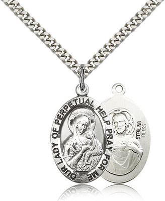 Our Lady of Perpetual Help Sterling Silver Medal 4022-bliss