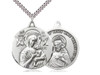 Sterling Silver Divine Mercy & Our Lady of Perpetual Help Medal
