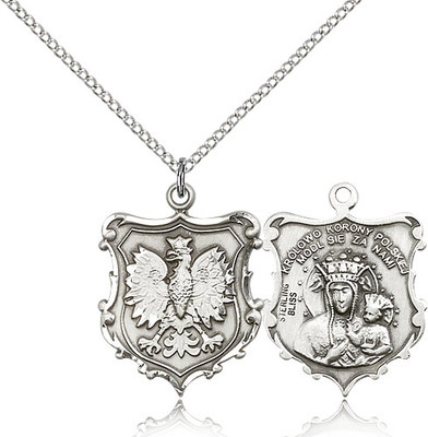 Our Lady of Czestochowa Sterling Silver Medal 6094-bliss