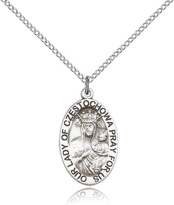 Our Lady of Czestochowa Sterling Silver Medal 6093-bliss