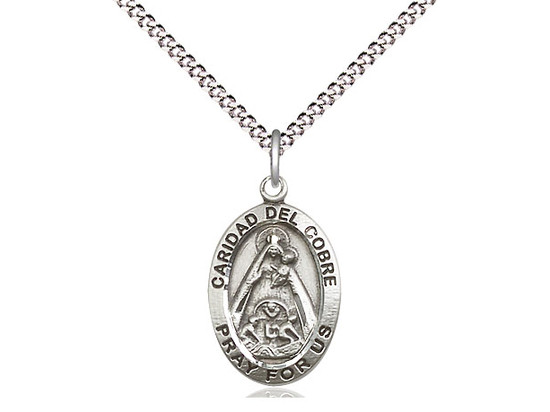 Our Lady of Caridad del Cobre Sterling Silver Medal