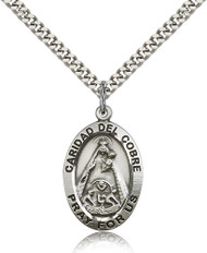 Our Lady of Caridad del Cobre Sterling Silver Medal 4031-bliss