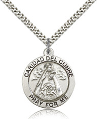 Our Lady of Caridad del Cobre Sterling Silver Medal 4086-bliss