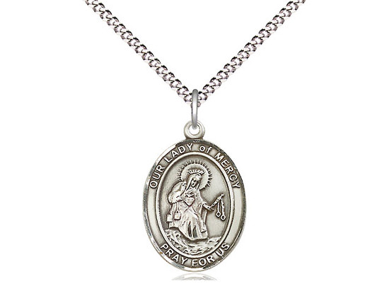  Sterling Silver Our Lady of Mercy Medal