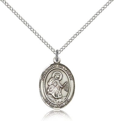 Our Lady of Mercy Sterling Silver Medal 8289-bliss