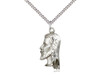 Sterling Silver Christ Profile Medal