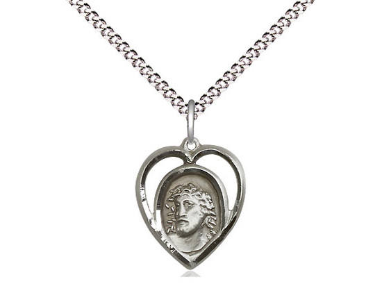 Sterling Silver Ecce Homo Christ Medal